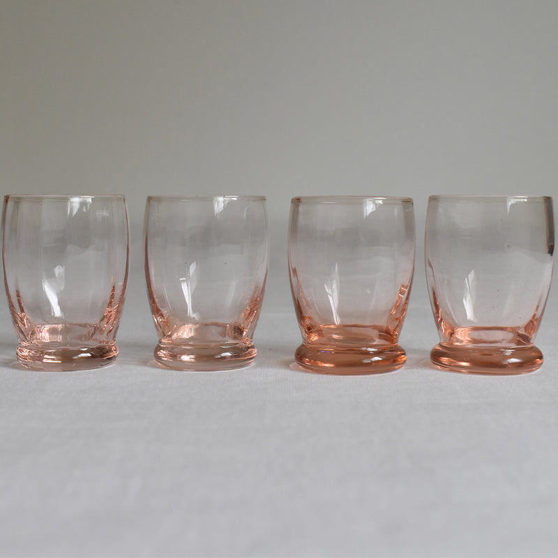 Vintage Liquor Glass Pink