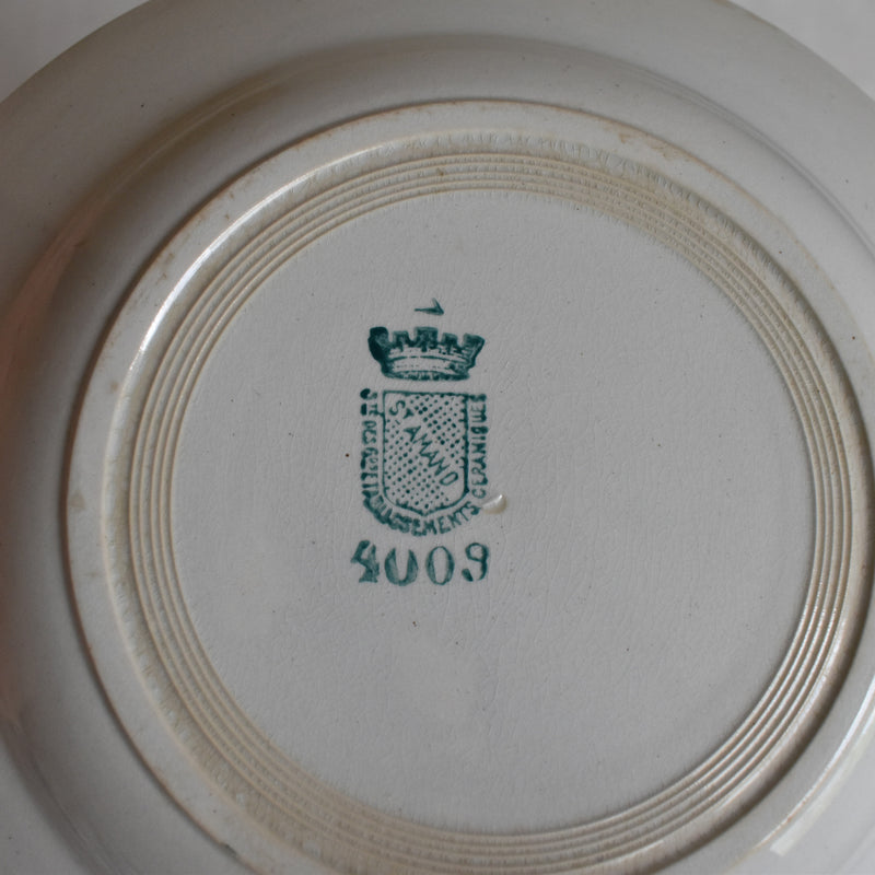 Antique Deep Plate, Saint-Amand, 4003 A