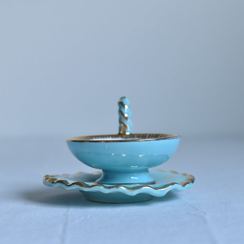 ア.ドラサンヴァル A.Dressinval ミニカップ＆ソーサー 3cm ライトブルー A