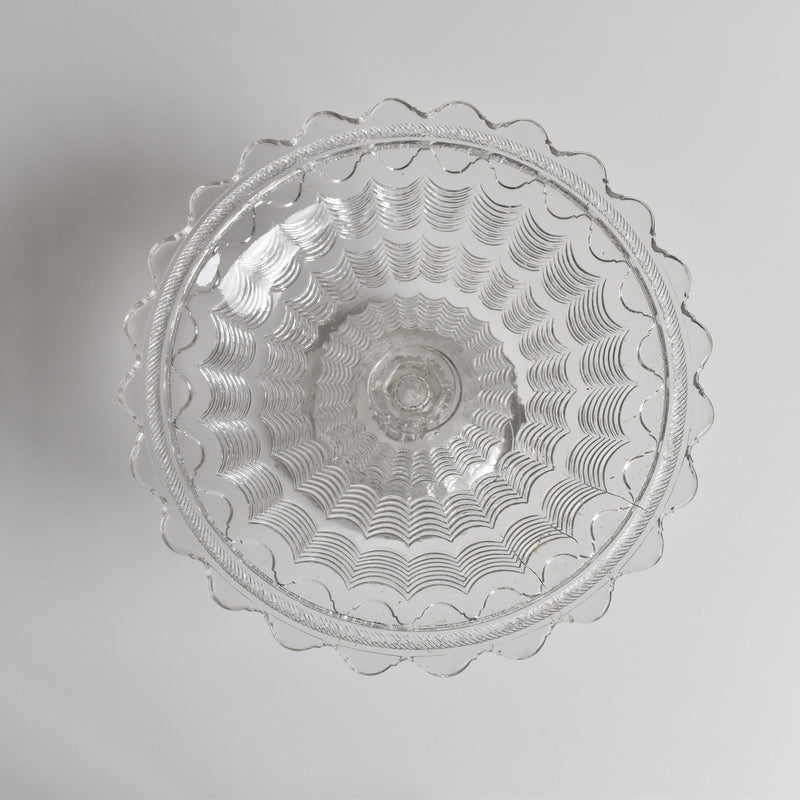 Vintage Glass Coupe Portieux Guillochée 783