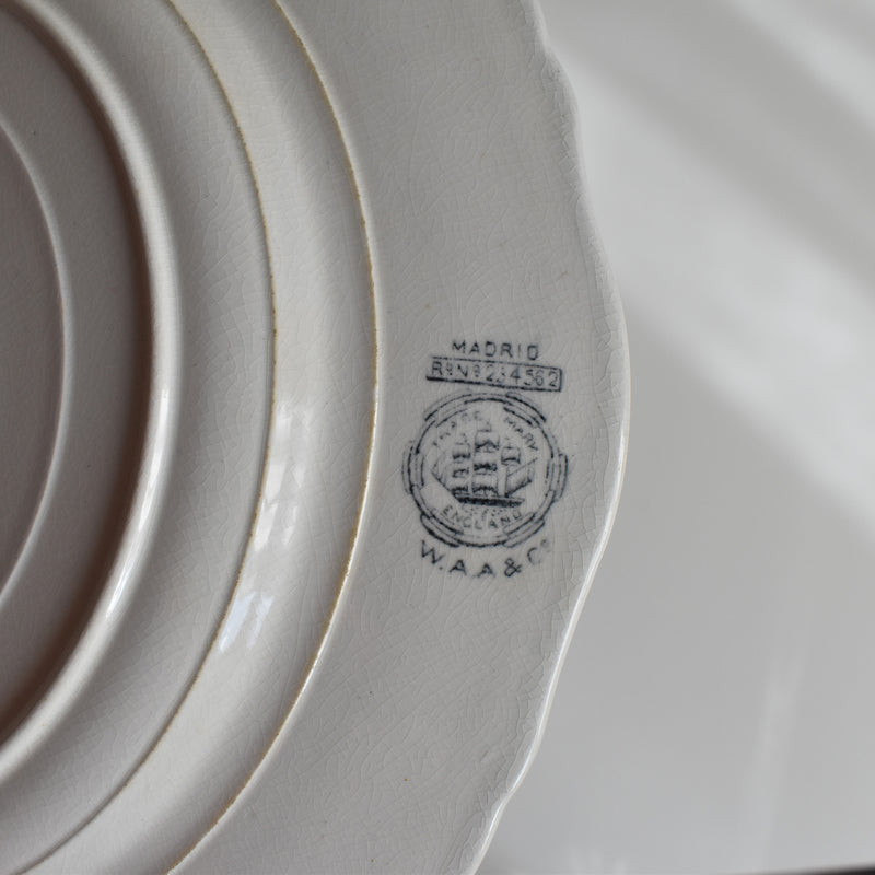 Antique Plate W.A.A.&Cie Madrid G