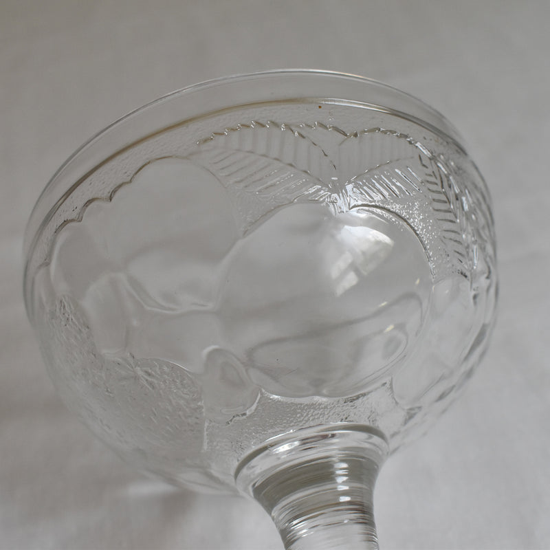 Vintage Ice Cream Glass - Fruits