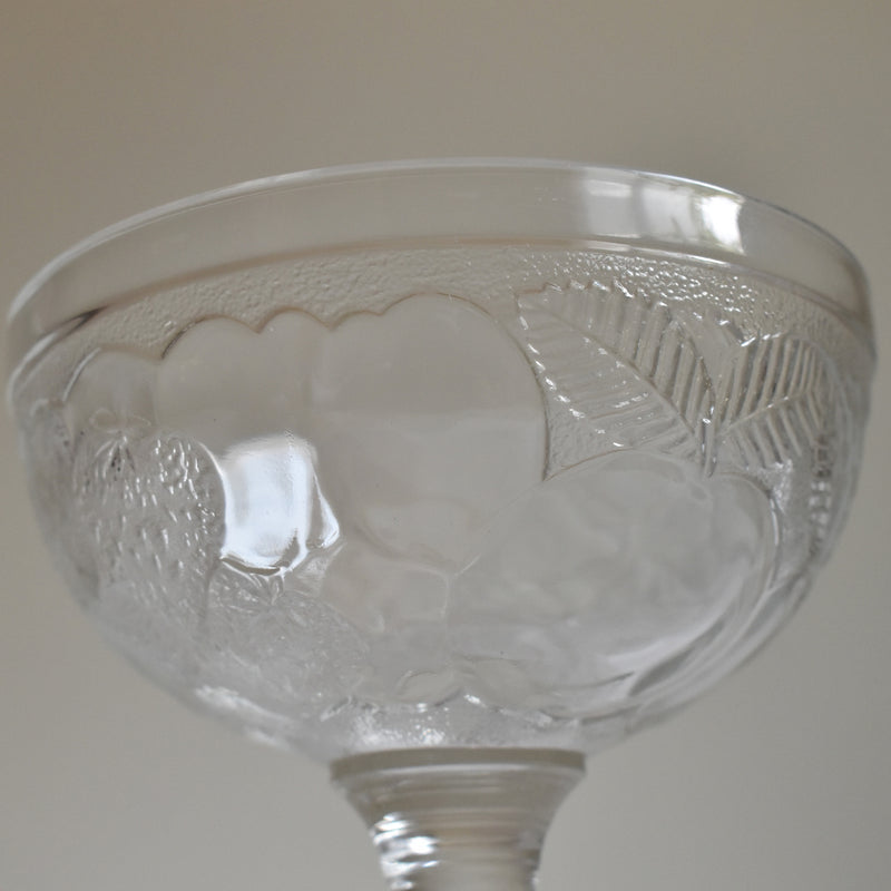 Vintage Ice Cream Glass - Fruits