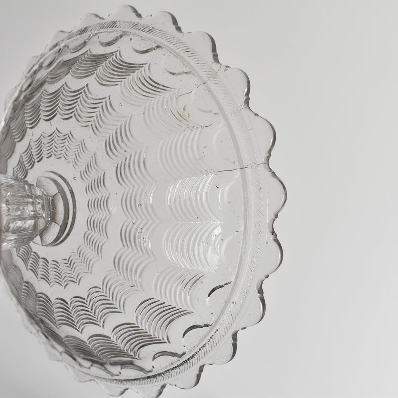 Vintage Glass Coupe Portieux Guillochée 783