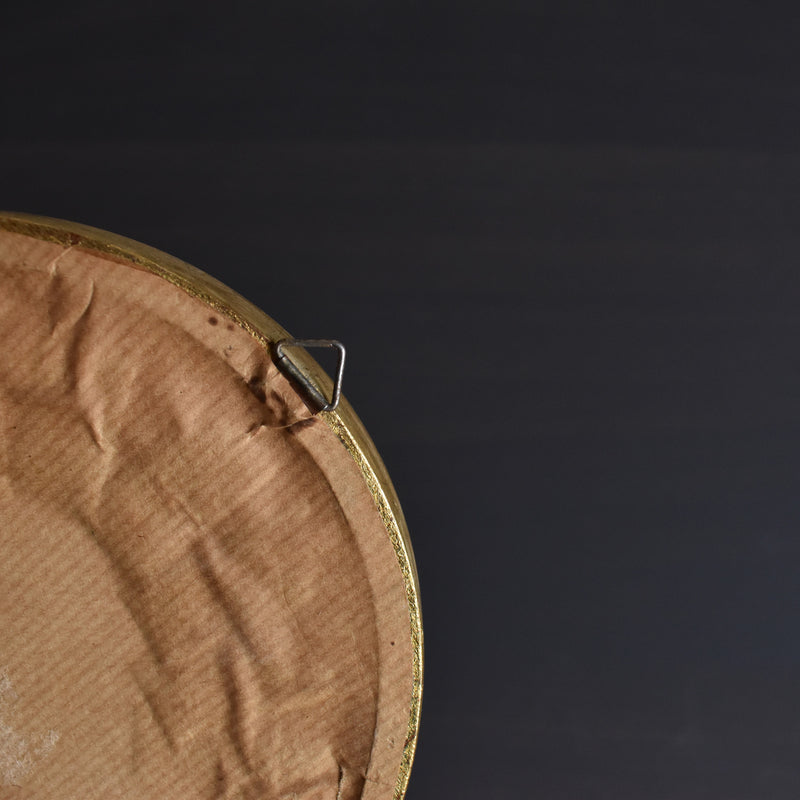 Vintage Oval Frame "Cross-stitch Rose"