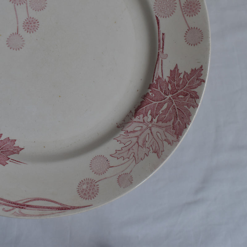 Antique Plate K&G Luneville Platane Z3