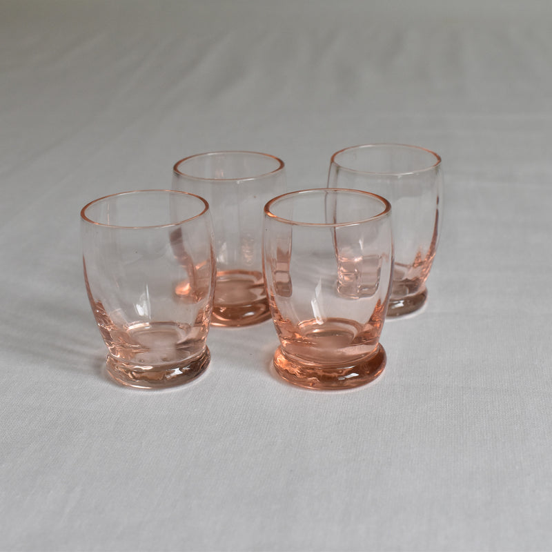Vintage Liquor Glass Pink