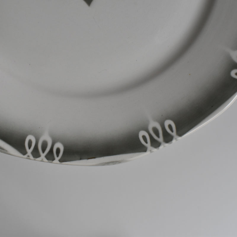 Vintage Plate Digoin Sarreguemines Odile A