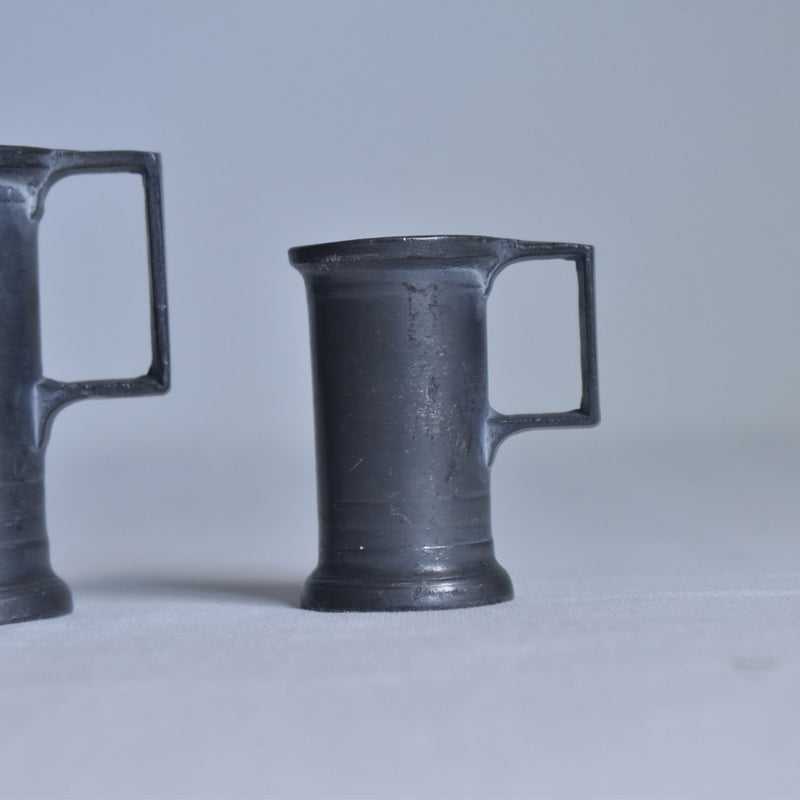 Pewter measuring cups - set of 3