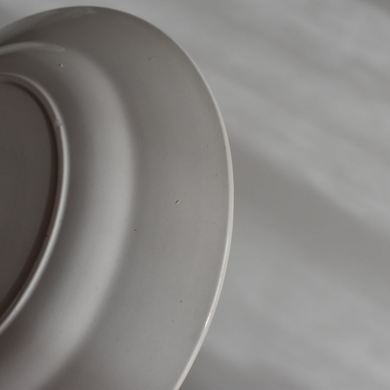 Vintage Dessert Plate, Digoin Sarreguemines, White A