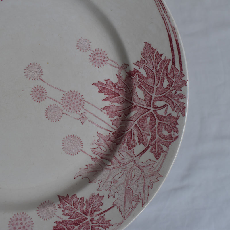 Antique Plate K&G Luneville Platane Z3