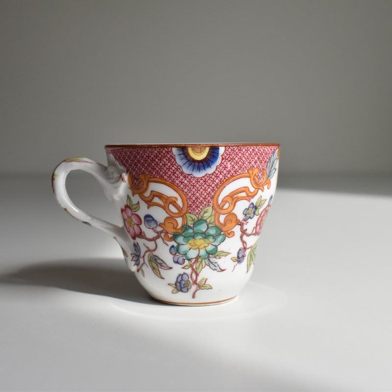 Antique Coffee Cup & Saucer, Sarreguemines Minton 216 D
