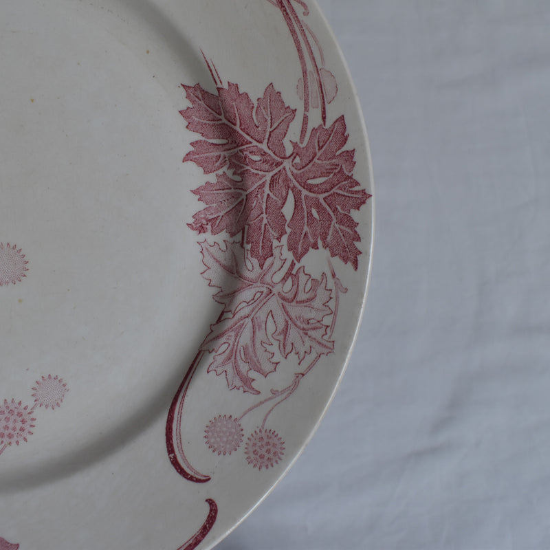 Antique Plate K&G Luneville Platane Z3
