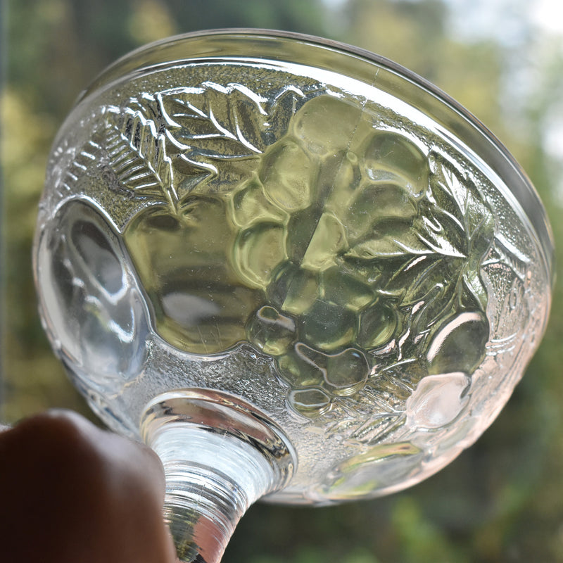 Vintage Ice Cream Glass - Fruits