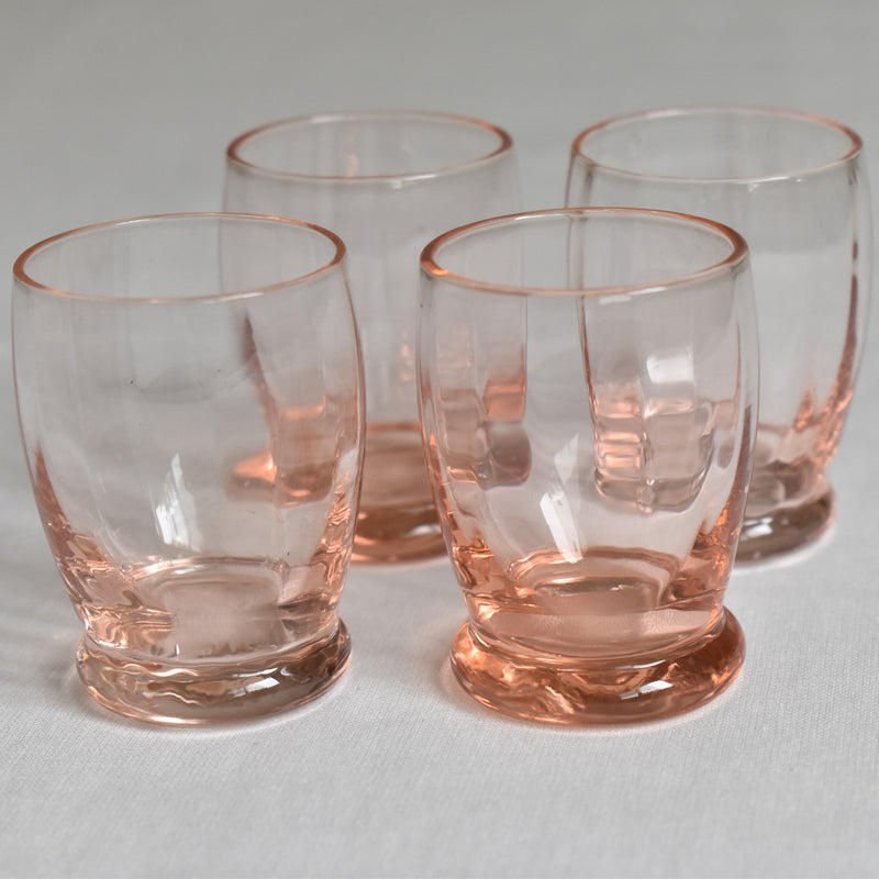 Vintage Liquor Glass Pink