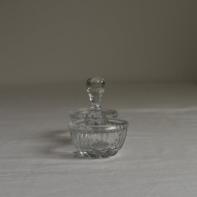 ヴィンテージ クリスタルガラスソルト＆ペッパー PORTIEUX B