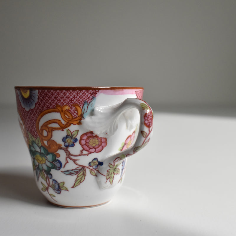 Antique Coffee Cup & Saucer, Sarreguemines Minton 216 D