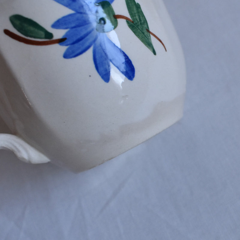 Vintage Digoin & Sarreguemines Cup - Fleur A Scalloped Rim