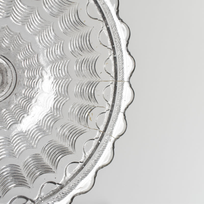 Vintage Glass Coupe Portieux Guillochée 783