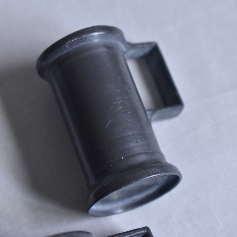 Pewter measuring cups - set of 3
