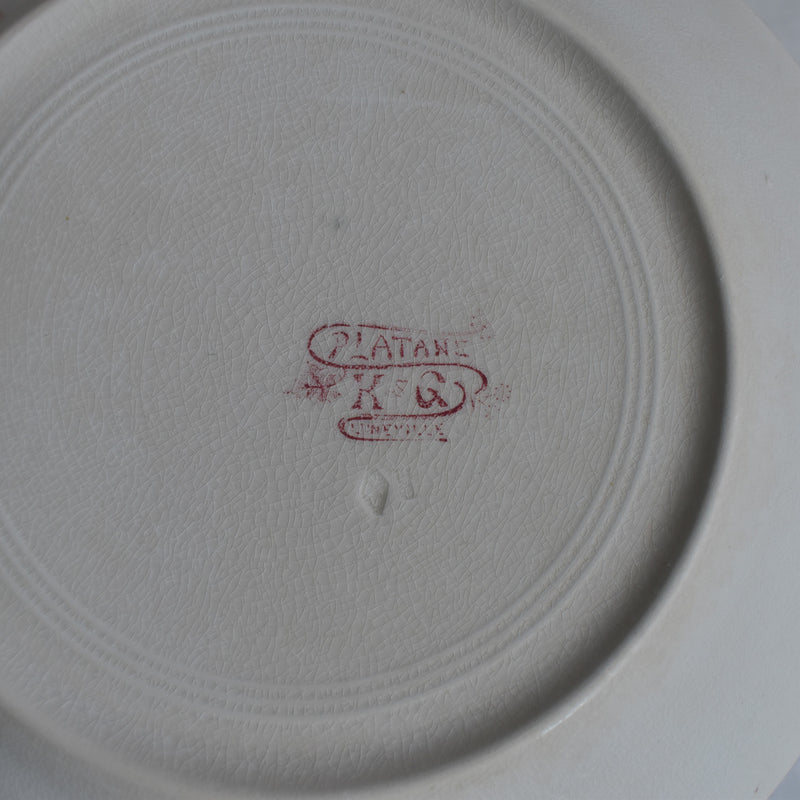 アンティークプレート K&Gリュネヴィル Platane Z4