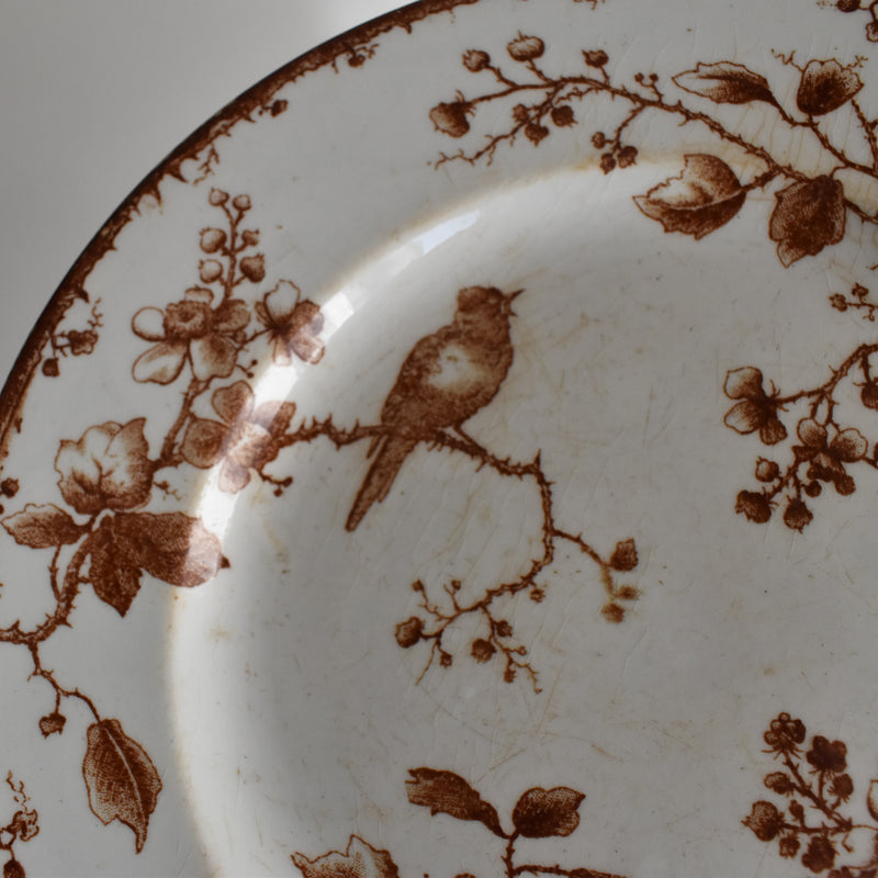 Antique Dessert Plate, Gien Fauvette C
