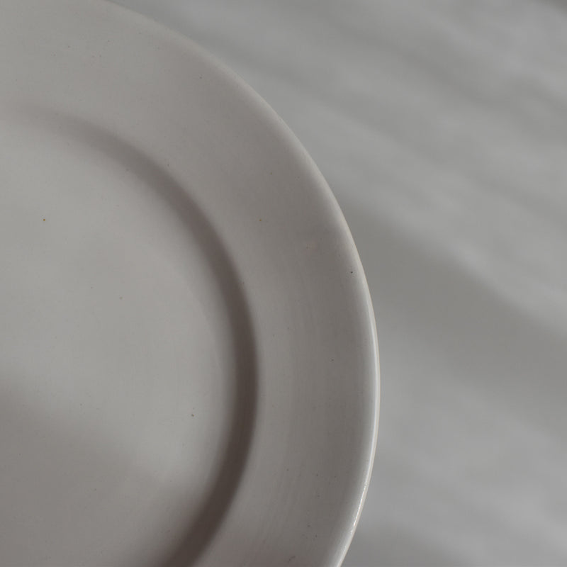 Vintage Dessert Plate, Digoin Sarreguemines, White A
