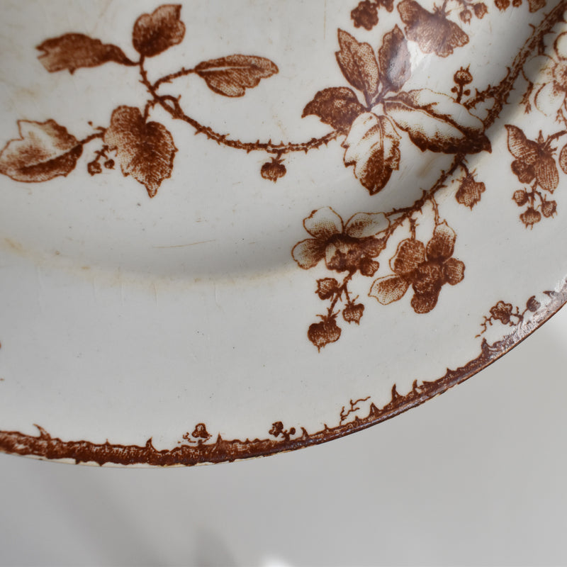 Antique Dessert Plate, Gien Fauvette C