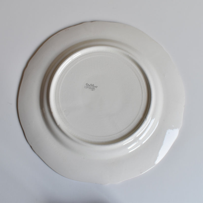 Antique plate Longchamp Olga