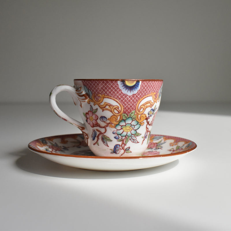 Antique Coffee Cup & Saucer Salagminnes Minton 216 E