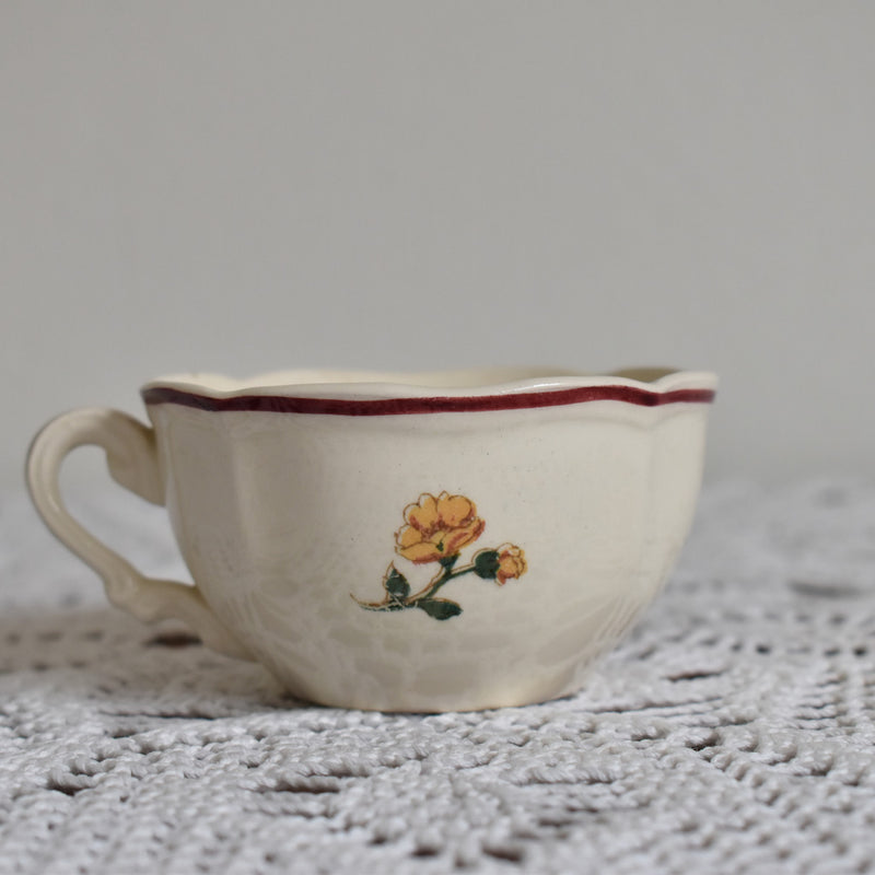 Vintage Cup & Saucer Digoin & Sarreguemines Agreste A