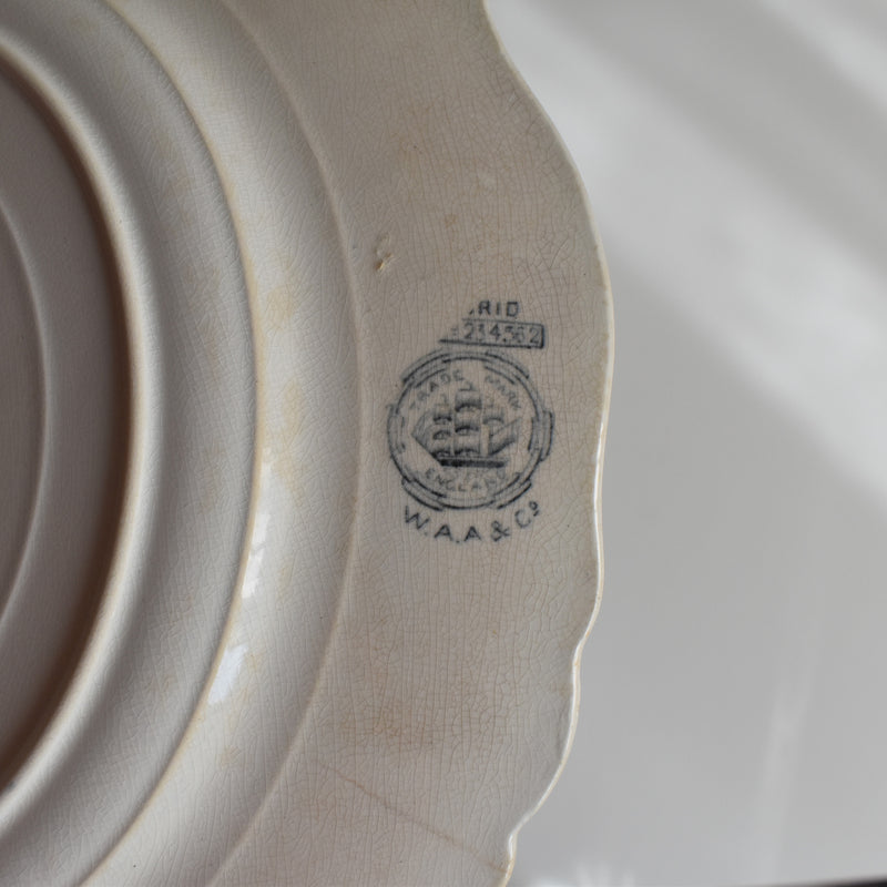 Antique Plate W.A.A.&Cie Madrid H