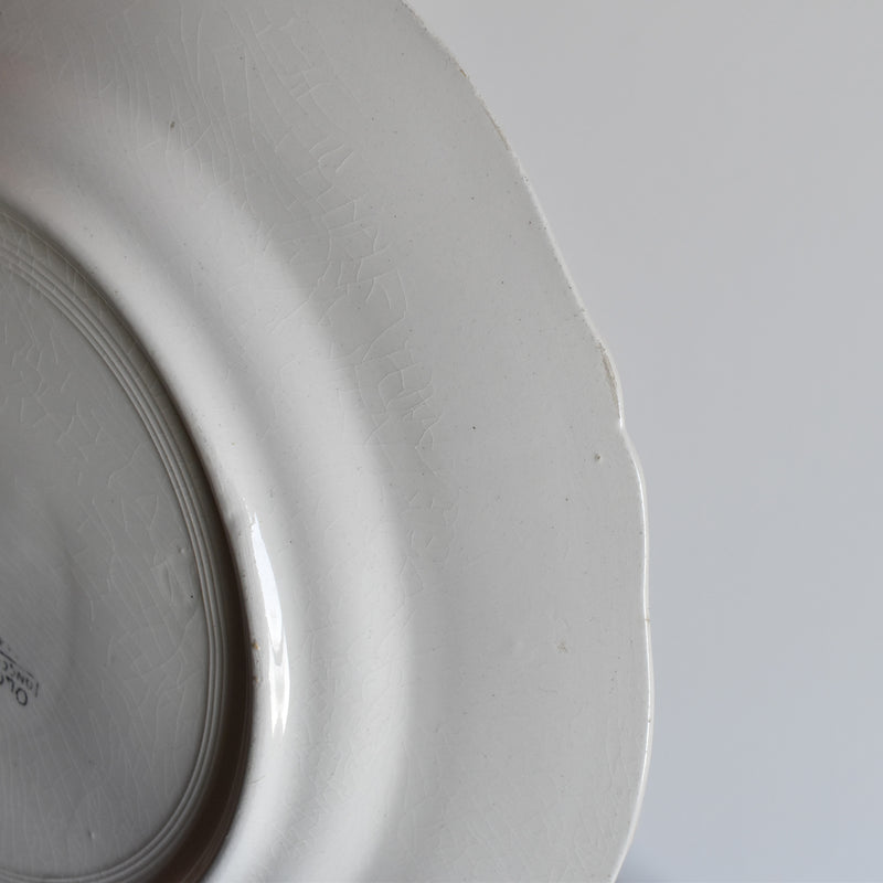 Antique plate Longchamp Olga