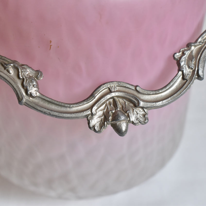 Antique pink biscuit jar