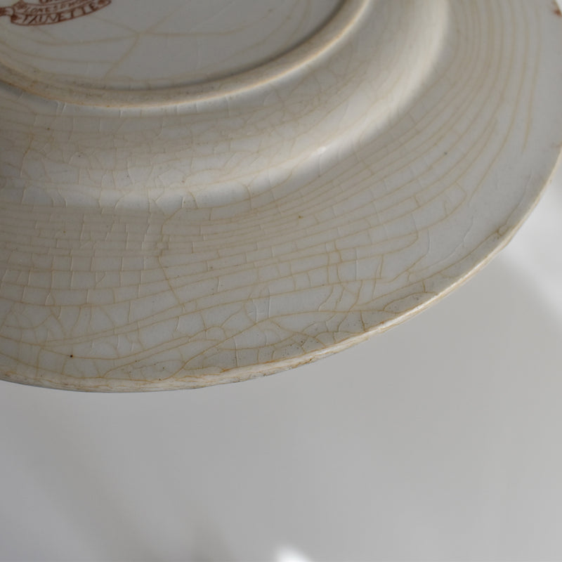 Antique Dessert Plate Gien Fauvette D