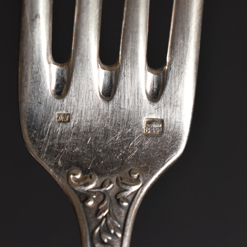 Antique Fork & Spoon Set A.V