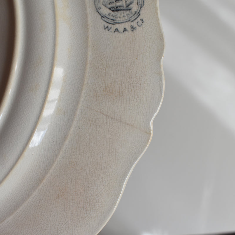 Antique Plate W.A.A.&Cie Madrid H