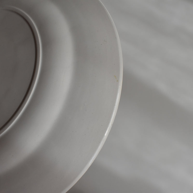 Vintage Dessert Plate, Digoin Sarreguemines, White, B