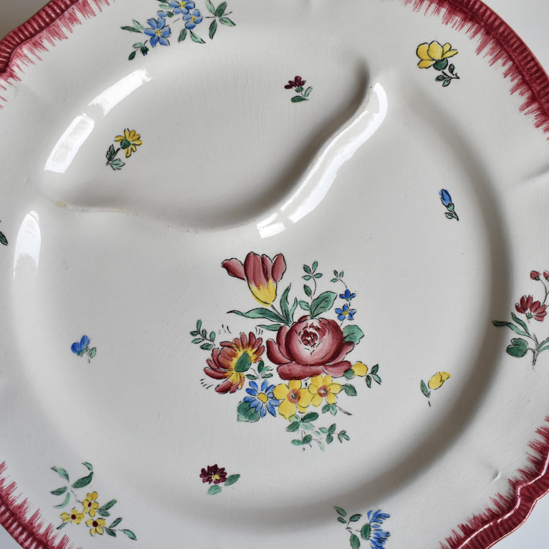 Antique plate Longchamp Olga