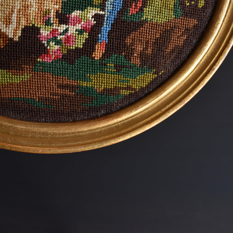 Vintage Round Frame Cross Stitch