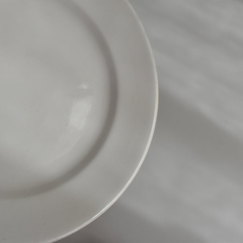 Vintage Dessert Plate, Digoin Sarreguemines, White, B