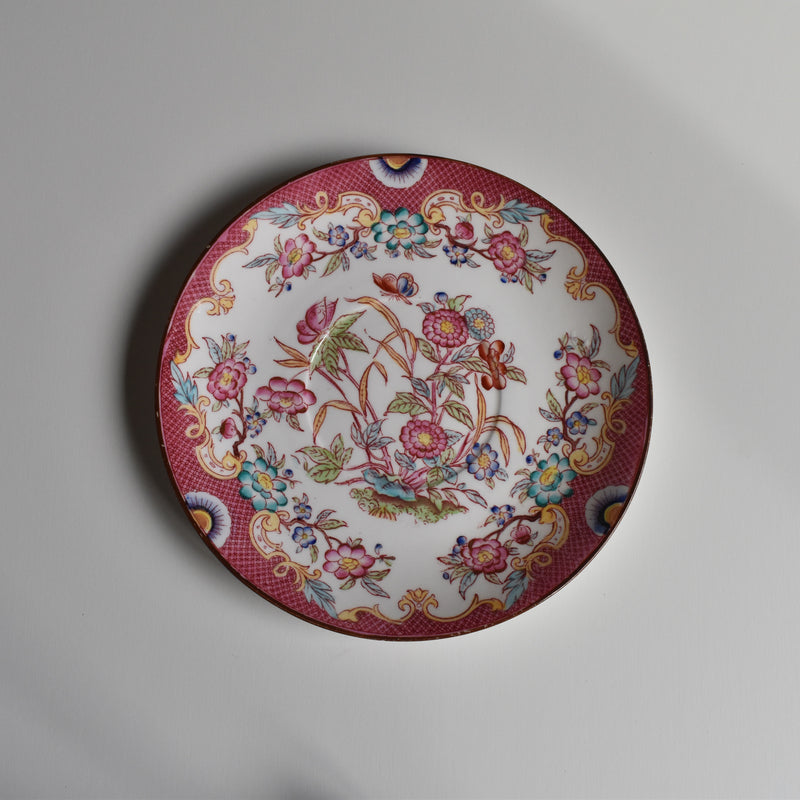Antique Chocolate Cup & Saucer Sarreguemines Minton 216