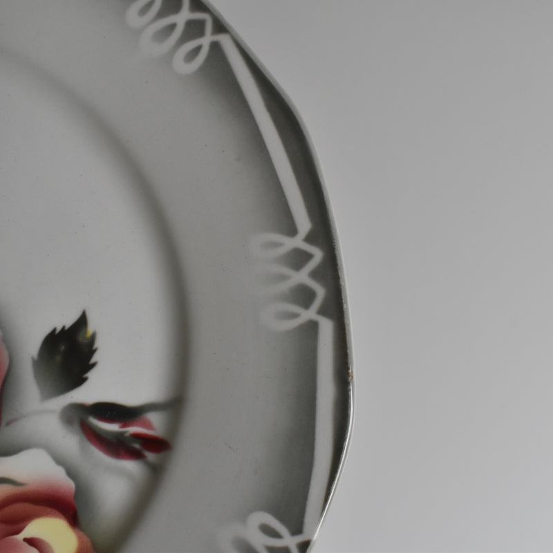 Vintage Plate Digoin Sarreguemines Odile B