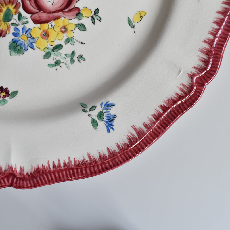Antique plate Longchamp Olga