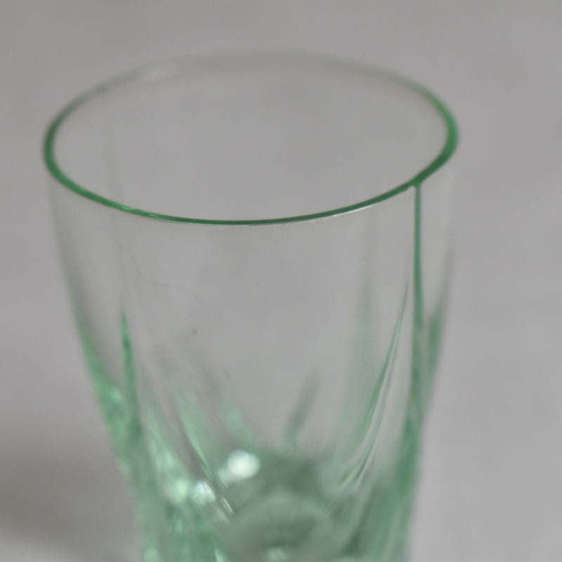 Vintage Liquor Glasses Green (Set of 4)