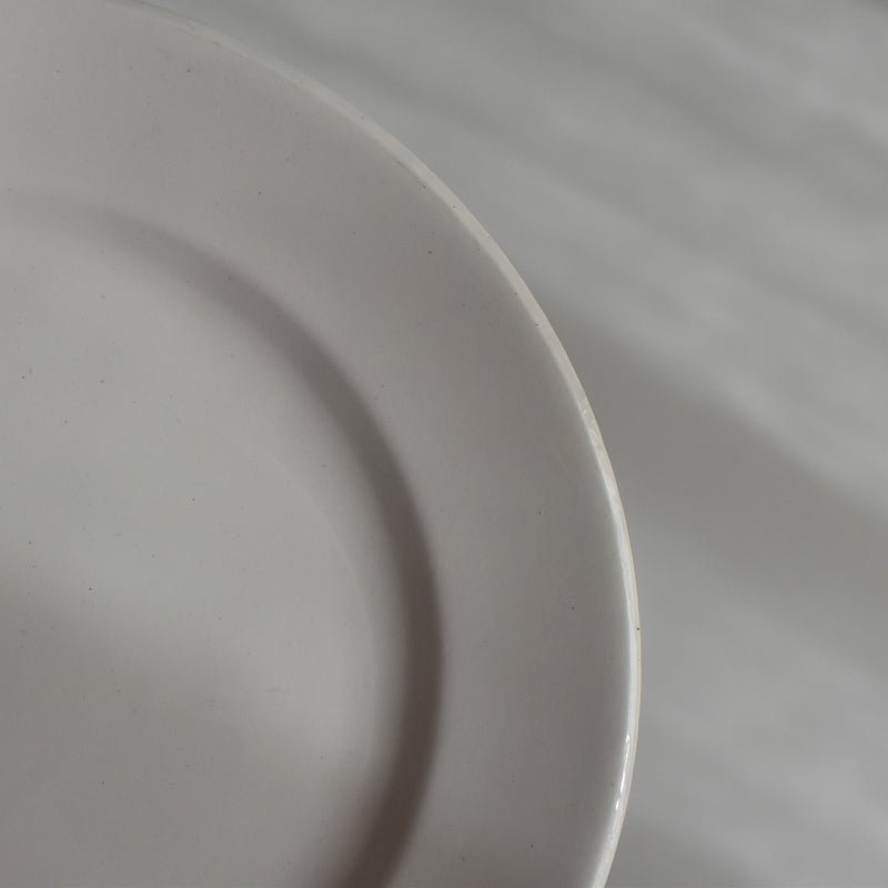 Vintage Dessert Plate, Digoin Sarreguemines, White, B
