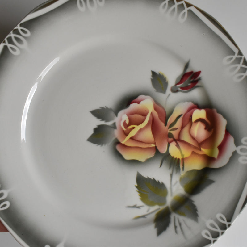 Vintage Plate Digoin Sarreguemines Odile A