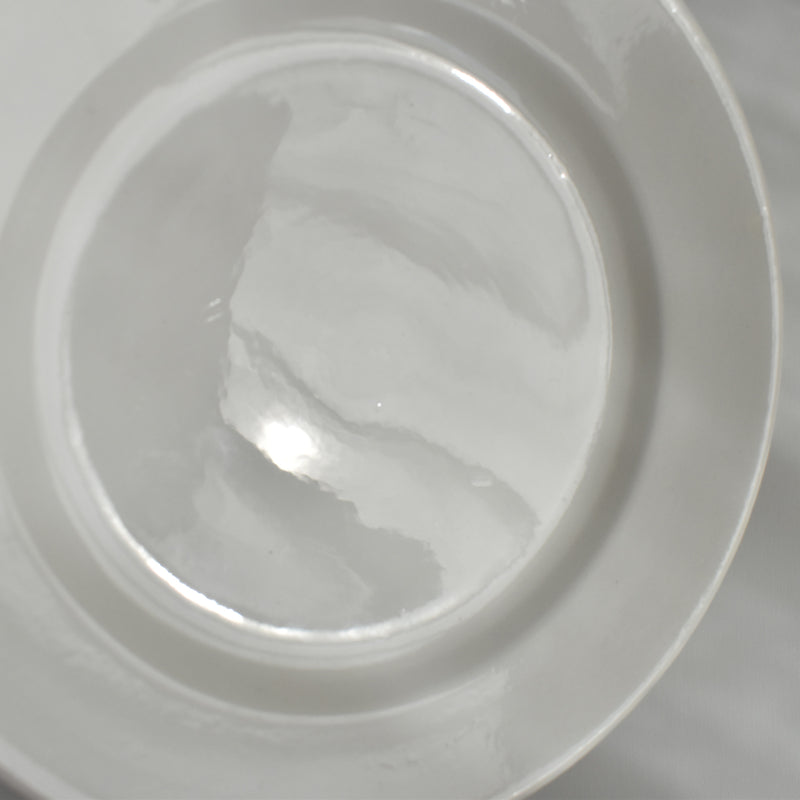 Vintage Dessert Plate, Digoin Sarreguemines, White, B