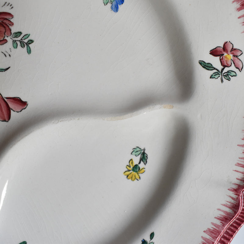 Antique plate Longchamp Olga