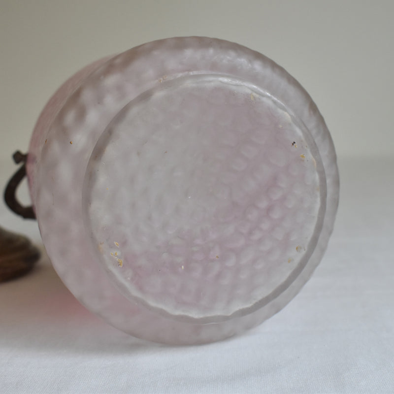 Antique pink biscuit jar